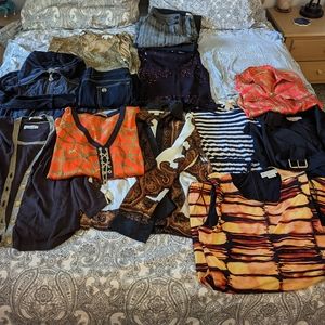 Michael Kors 14pc Lot. Dresses, shirts, and pants.